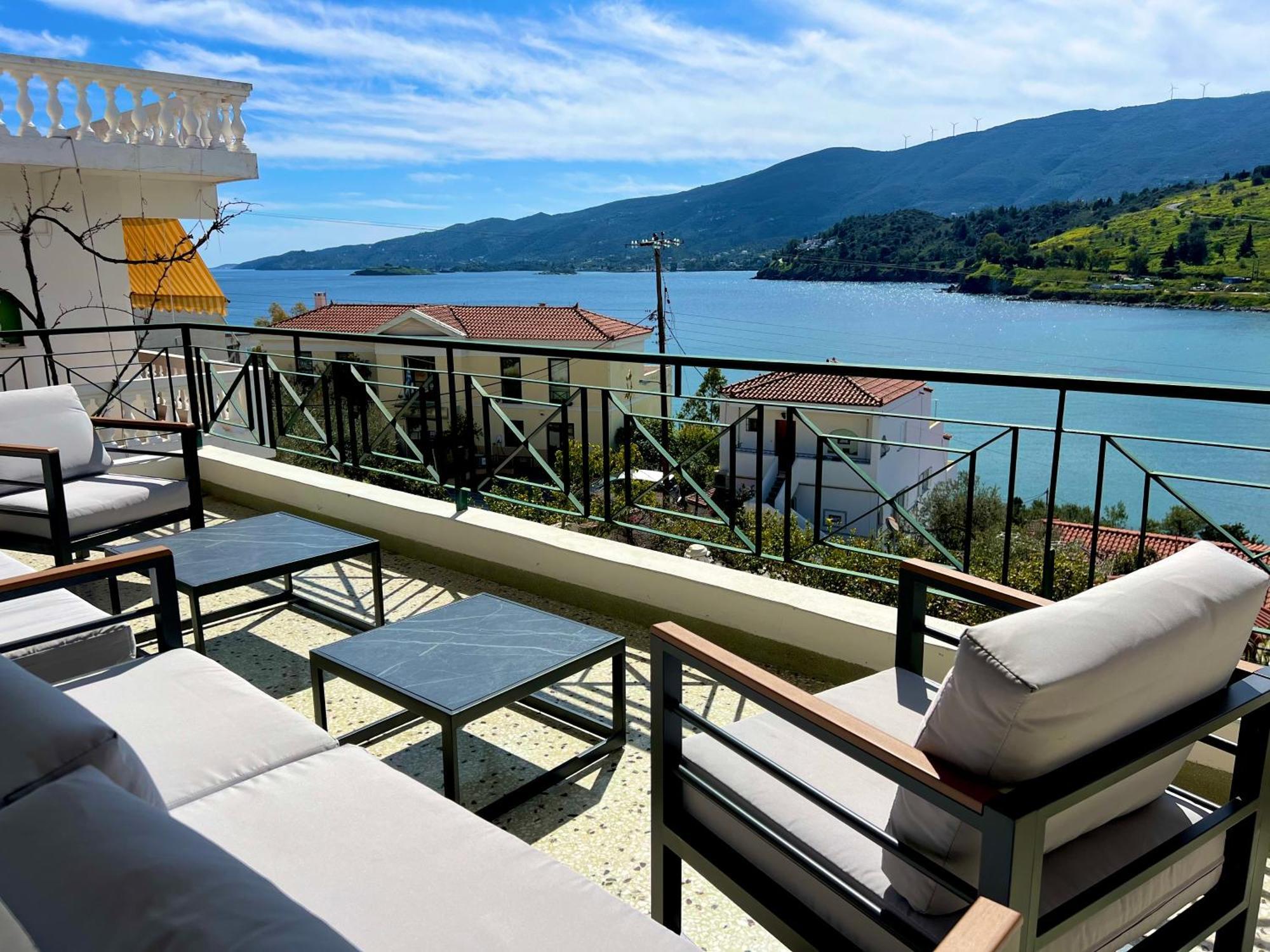 Villa Sofia Sea View Pórosz Kültér fotó